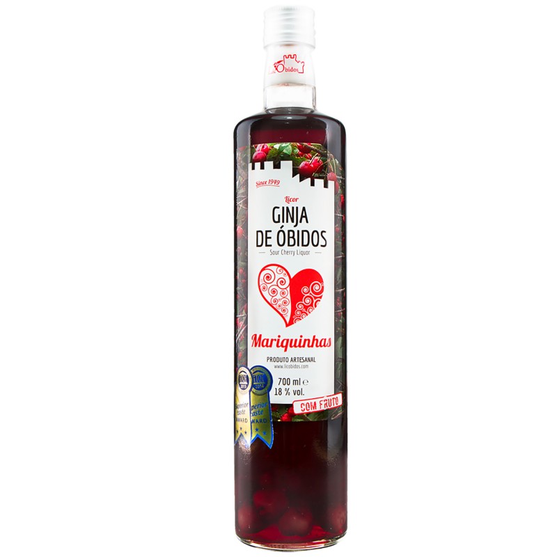 Licor De Ginja Mariquinhas Com Fruto 70Cl