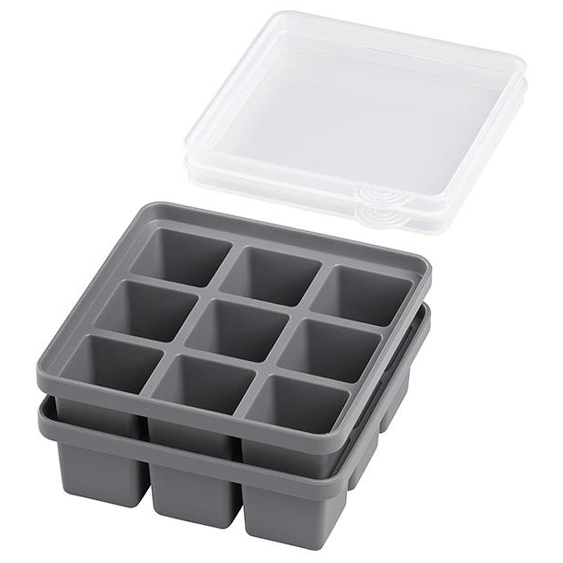 Molde De Gelo Com Tampa 2 Pcs