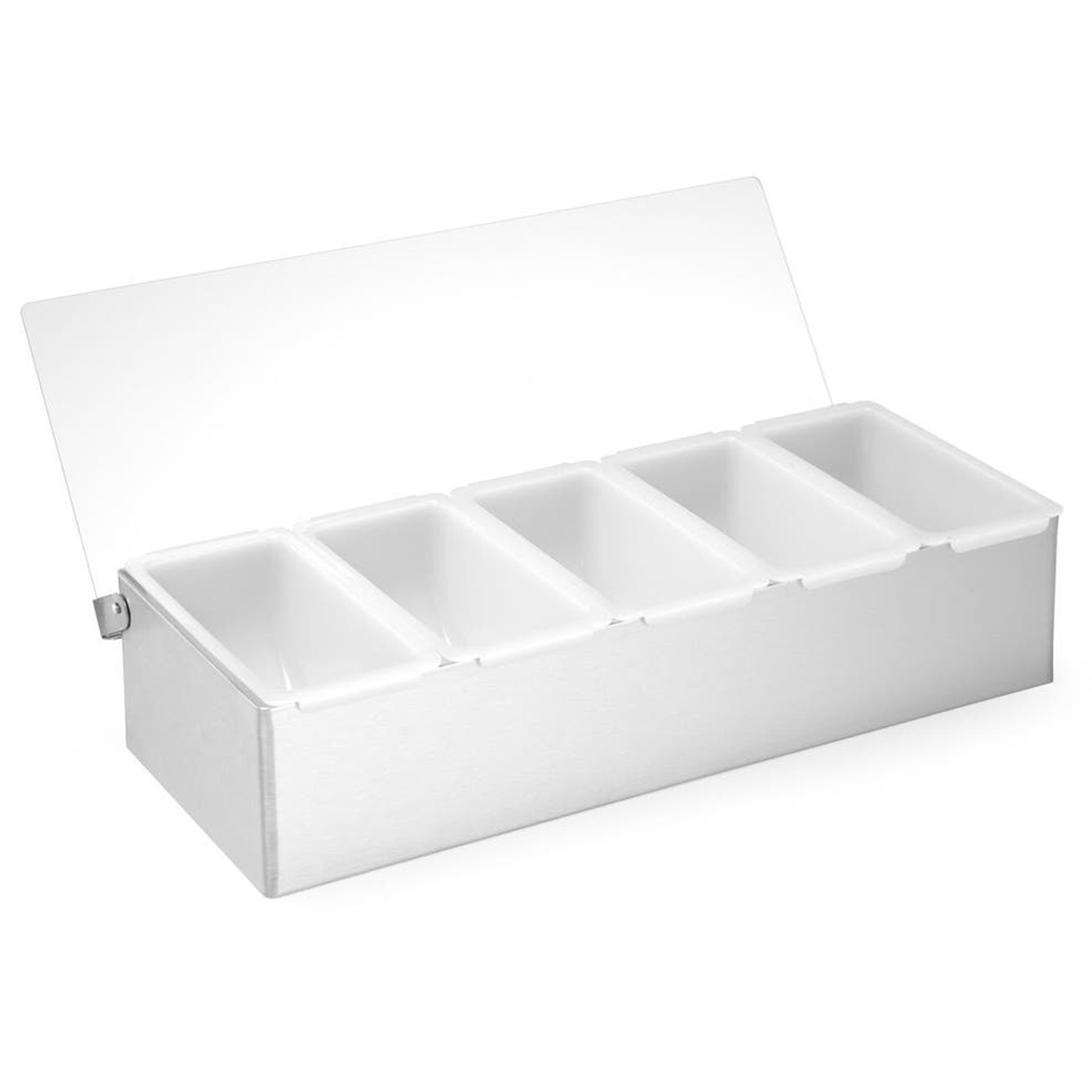 Bar Condiment Holder 5 Containers S/S