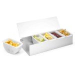 Bar Condiment Holder 5 Containers S/S