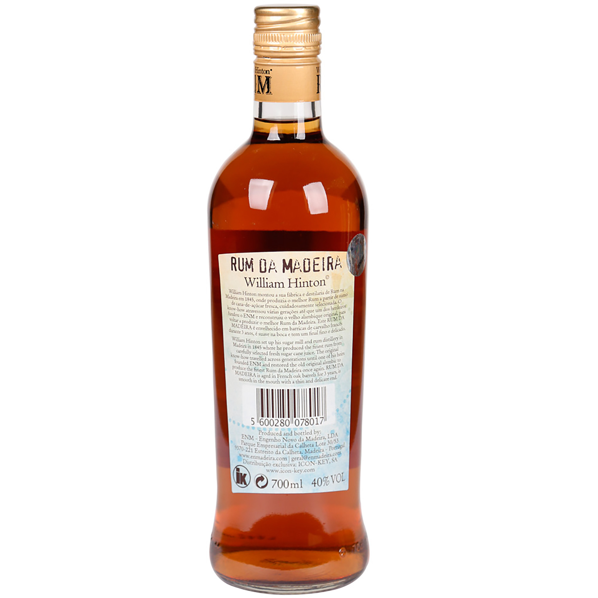 Rum William Hinton 3Y 70Cl