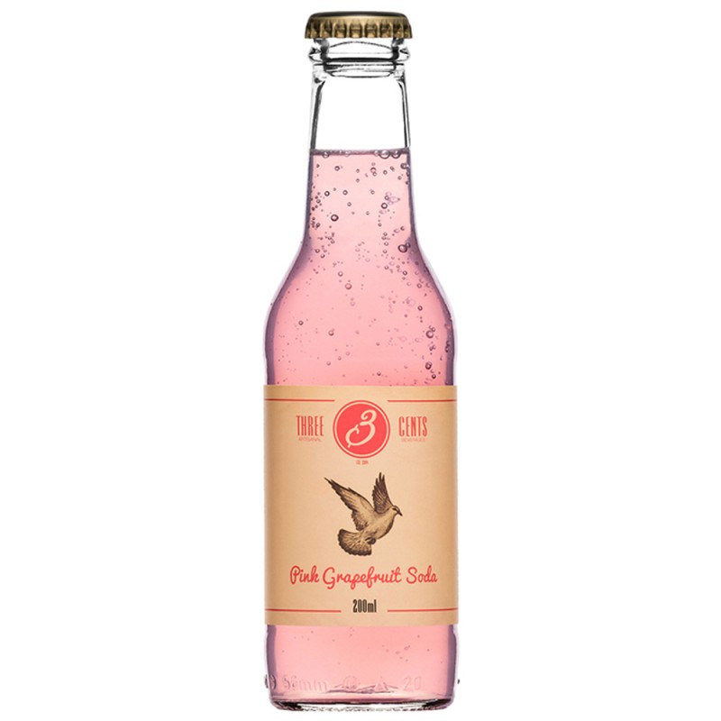 Three Cents Pink Grapefruit Soda (Toranja) 200Ml